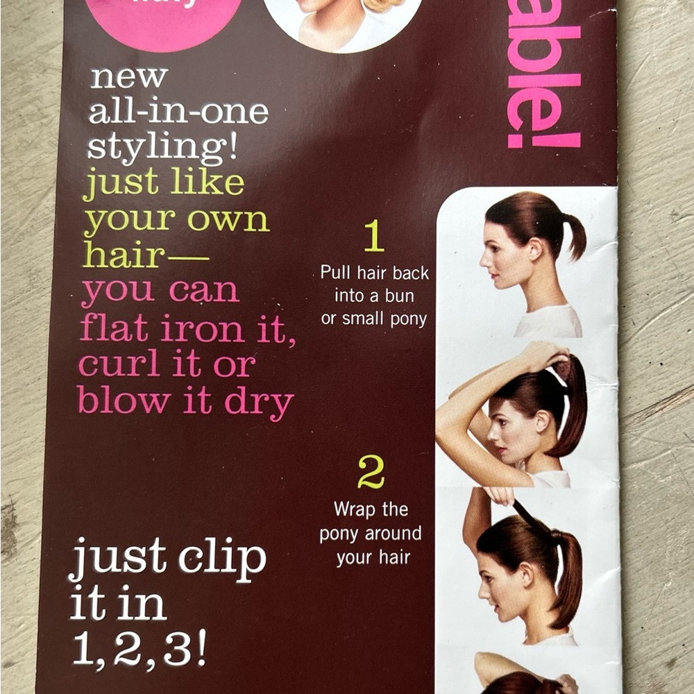 Salon Clip in Ponytail extension